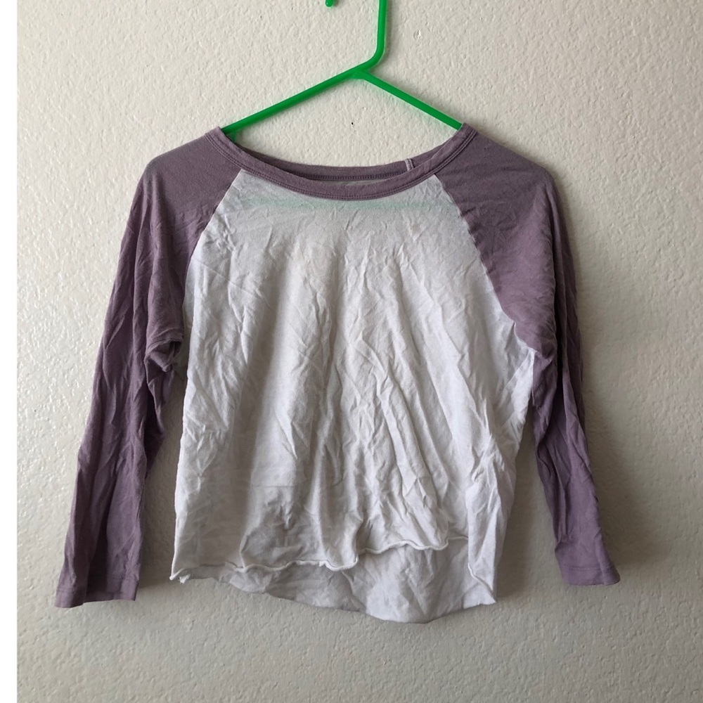 Me to We cropped baseball Tee